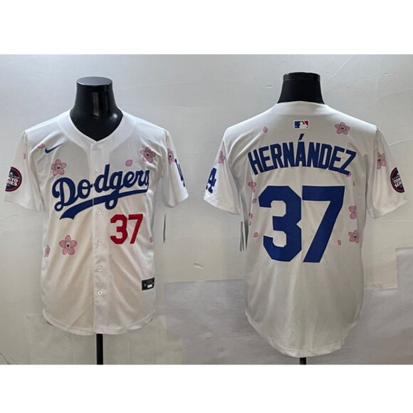 Mens Youths Kids Womens Teoscar Hernandez Takashi Murakami Tokyo Jersey White St